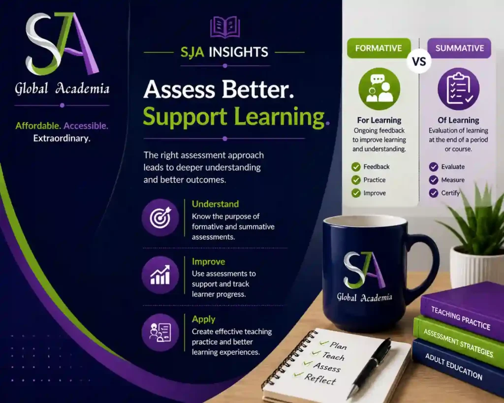 Formative vs Summative Assessment methods in adult education