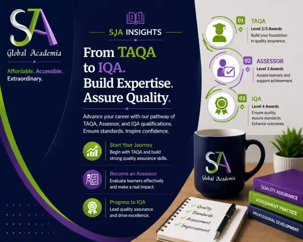 Assessor and IQA qualifications pathway from assessment to quality assurance