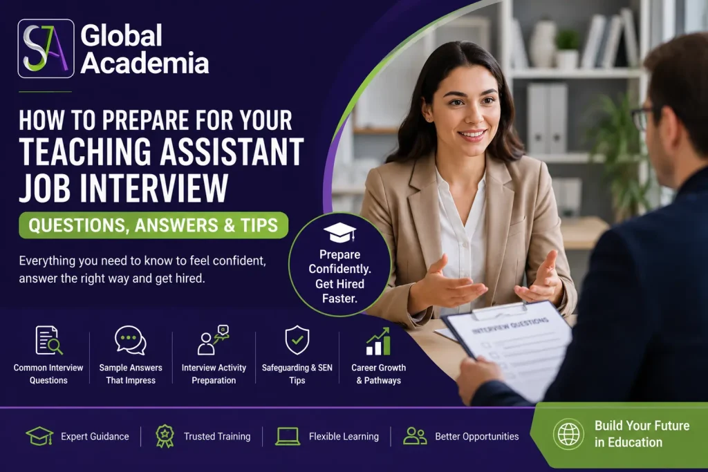 Teaching assistant job interview questions answers and tips guide