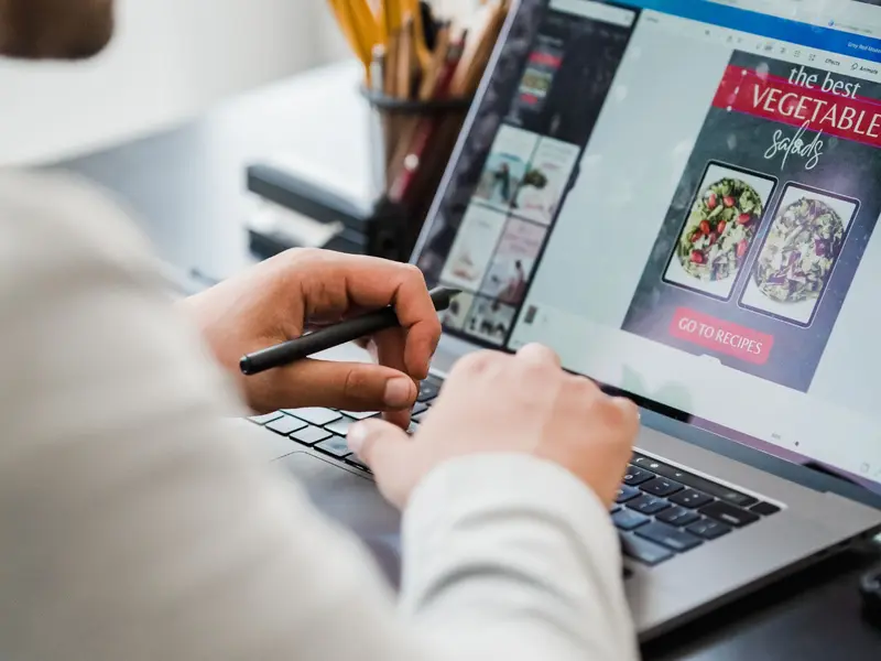Web professional developing a training provider website