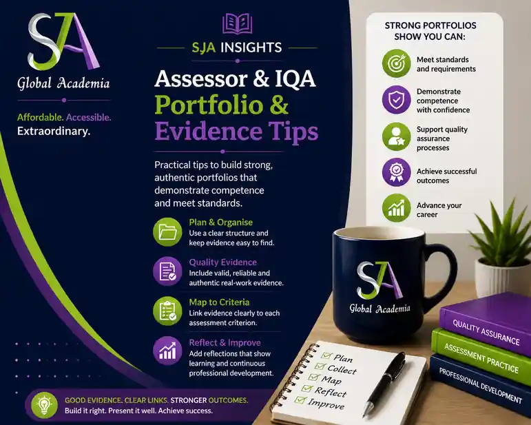 Assessor IQA Portfolio Evidence Tips for building a strong assessment and quality assurance portfolio